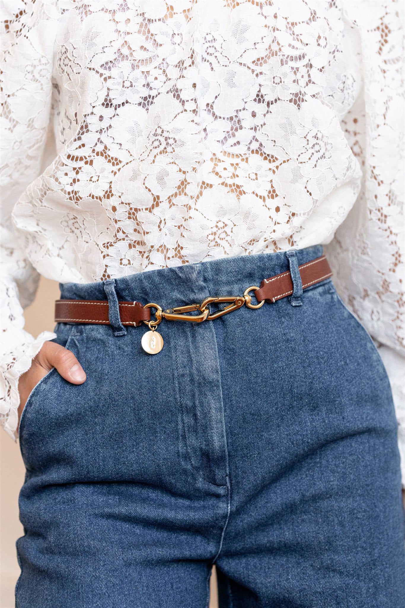 Iris Camel, Ceinture, Camel