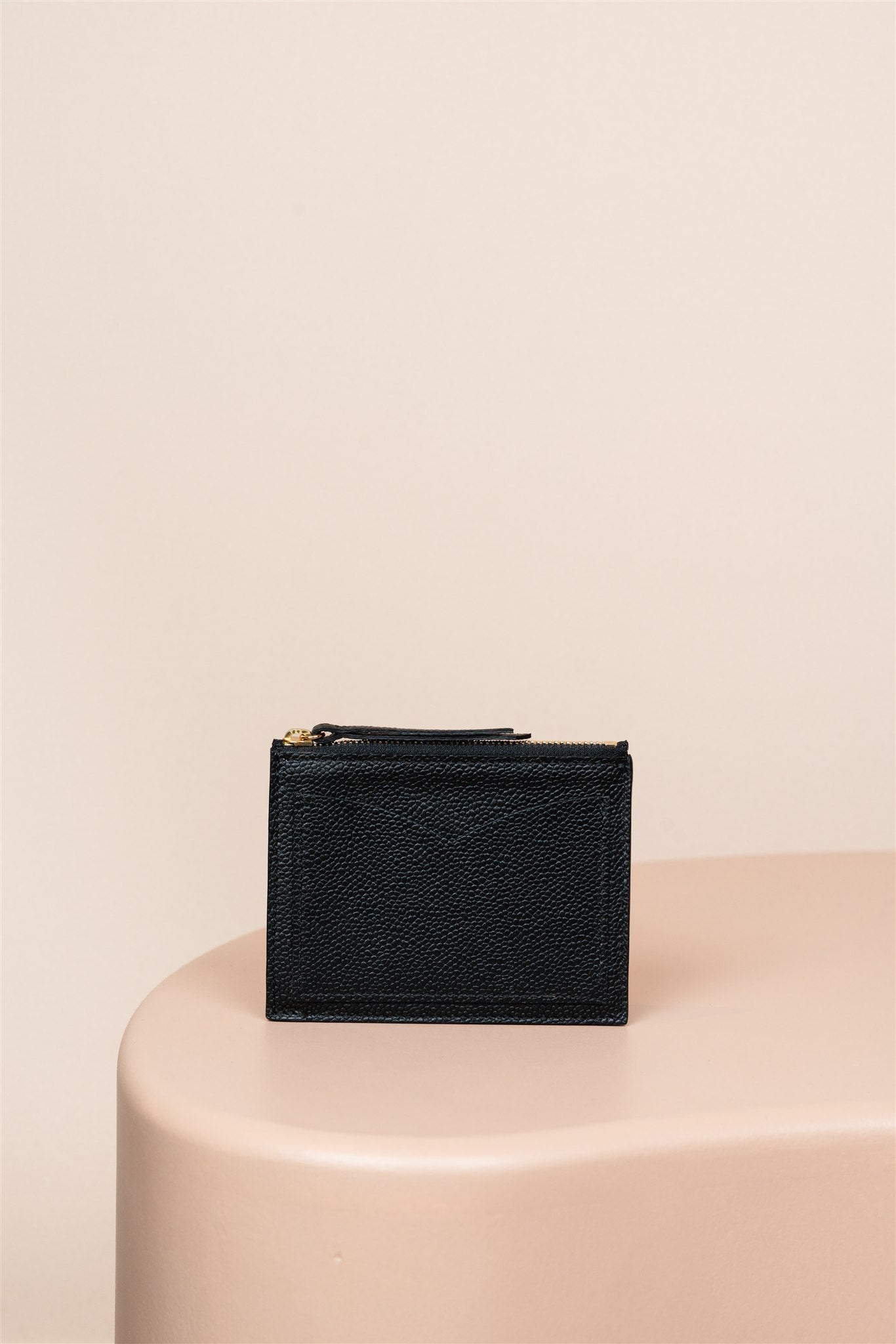 Portefeuille Zippé, Noir Caviar