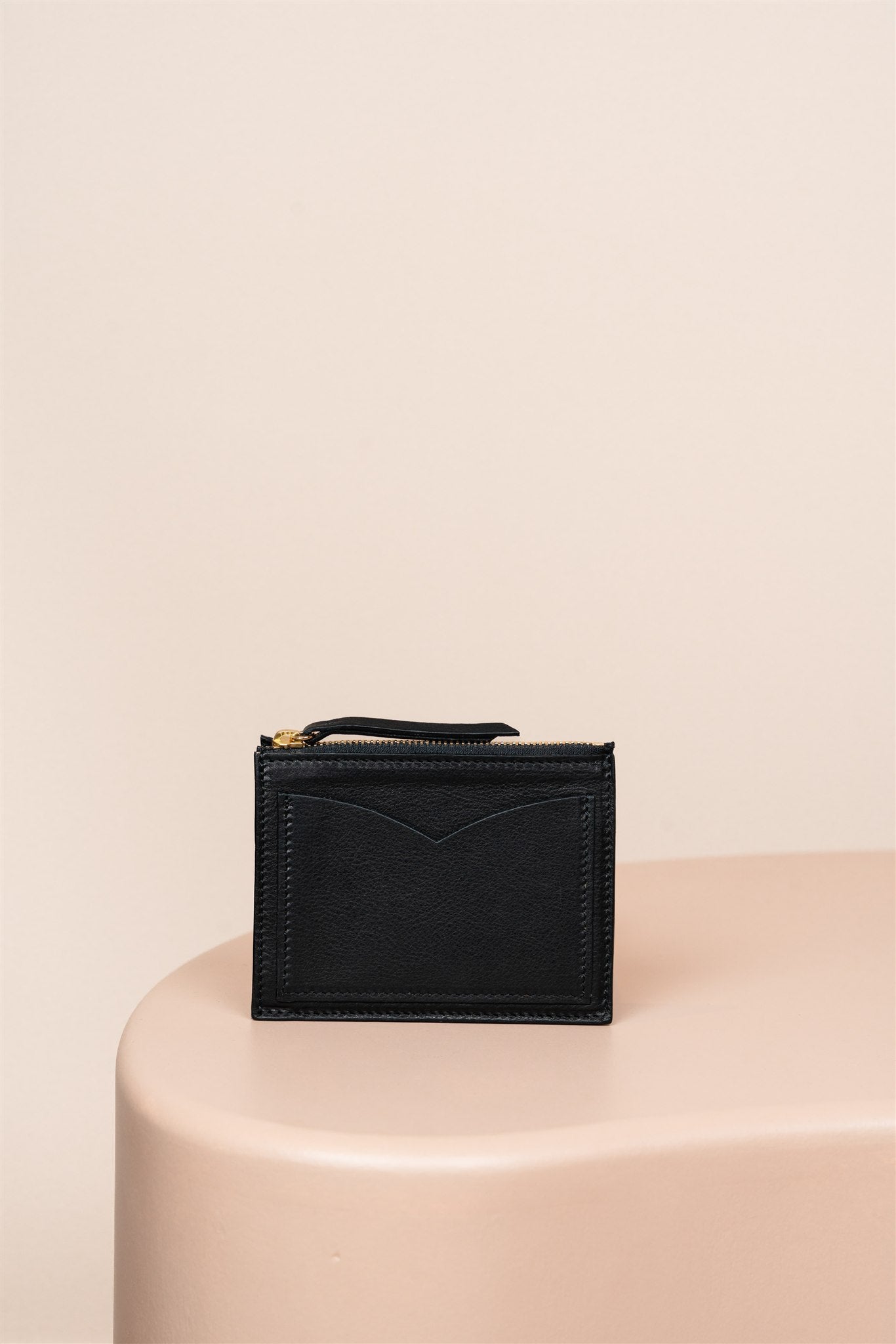 Portefeuille Zippé, Noir