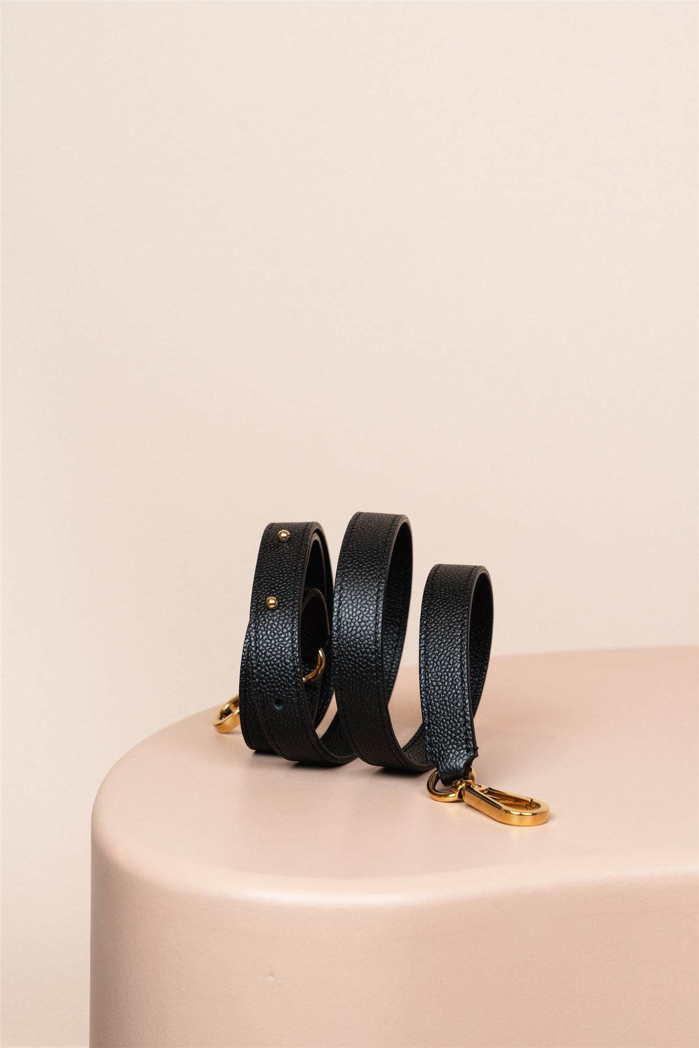 Édèle Matte Caviar Black, Slim Shoulder Strap, Matte Caviar Black