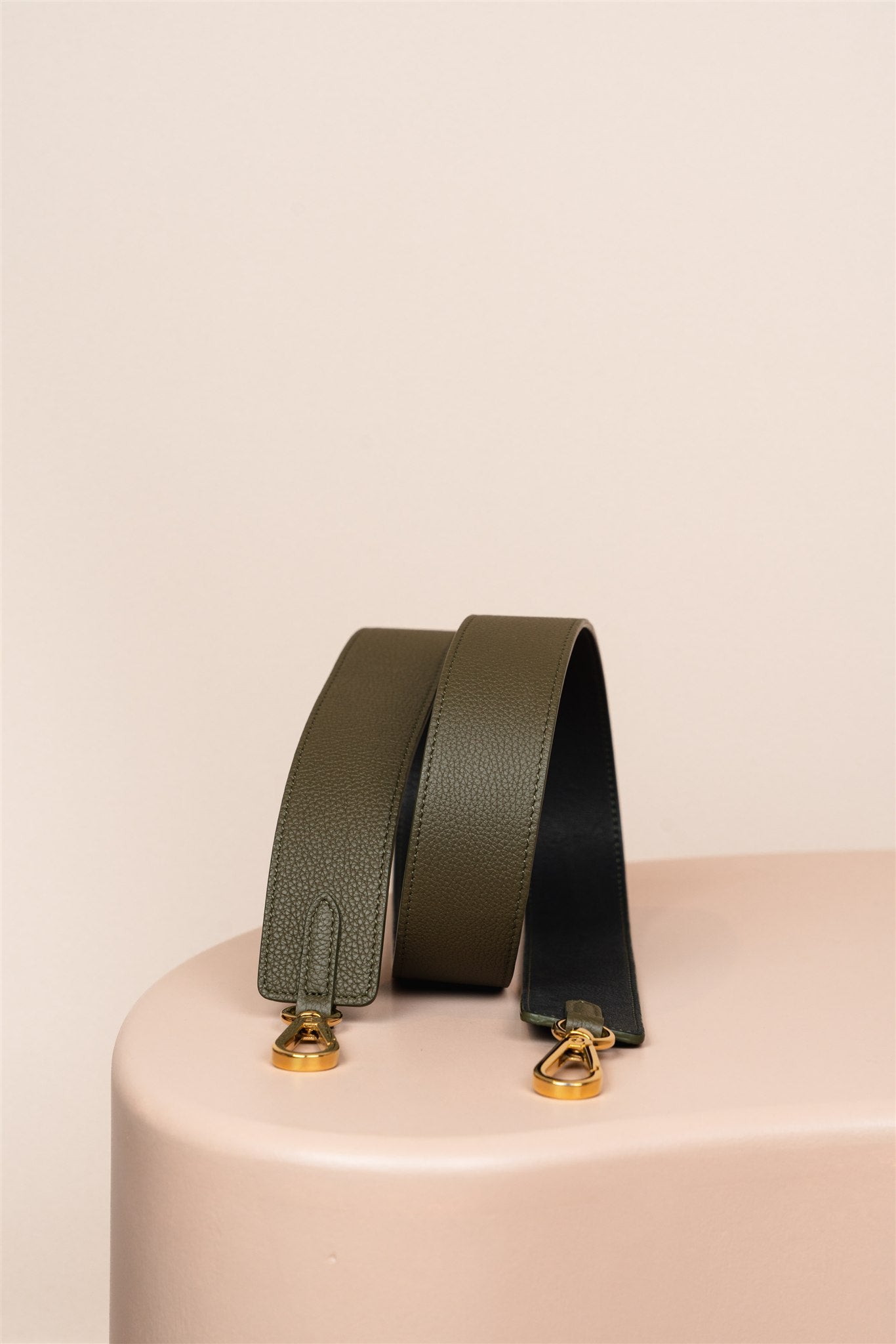 Bandoulière Large, Noir et Kaki