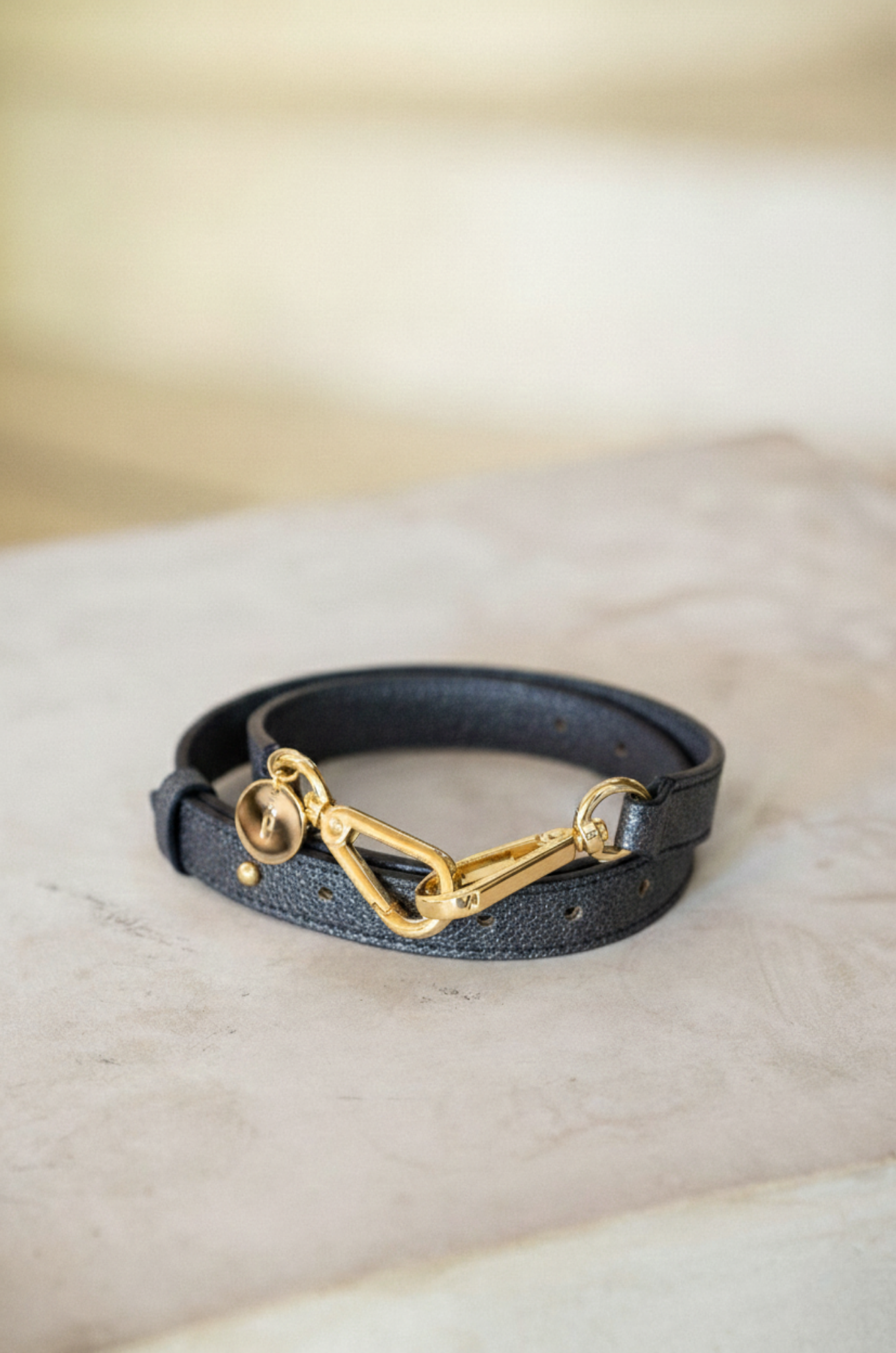 Ceinture, Bleu Nuit Galuchat