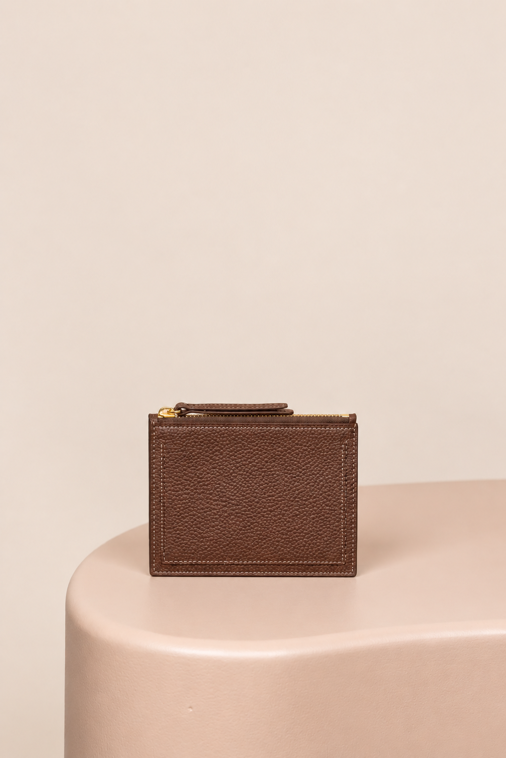 Portefeuille Zippé, Chocolat