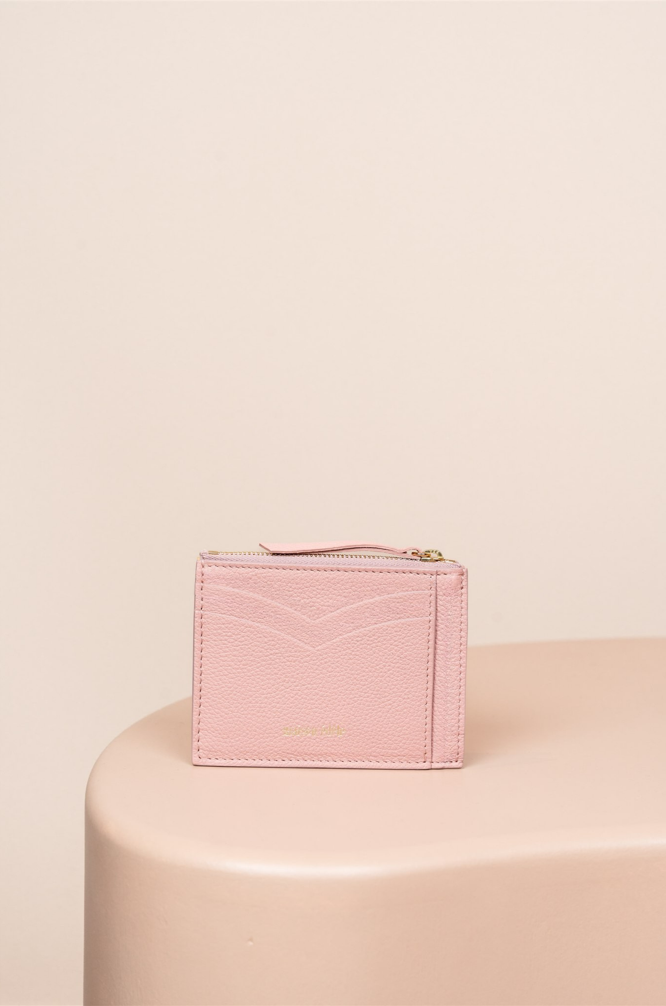 Zipped Wallet, Blush Pink