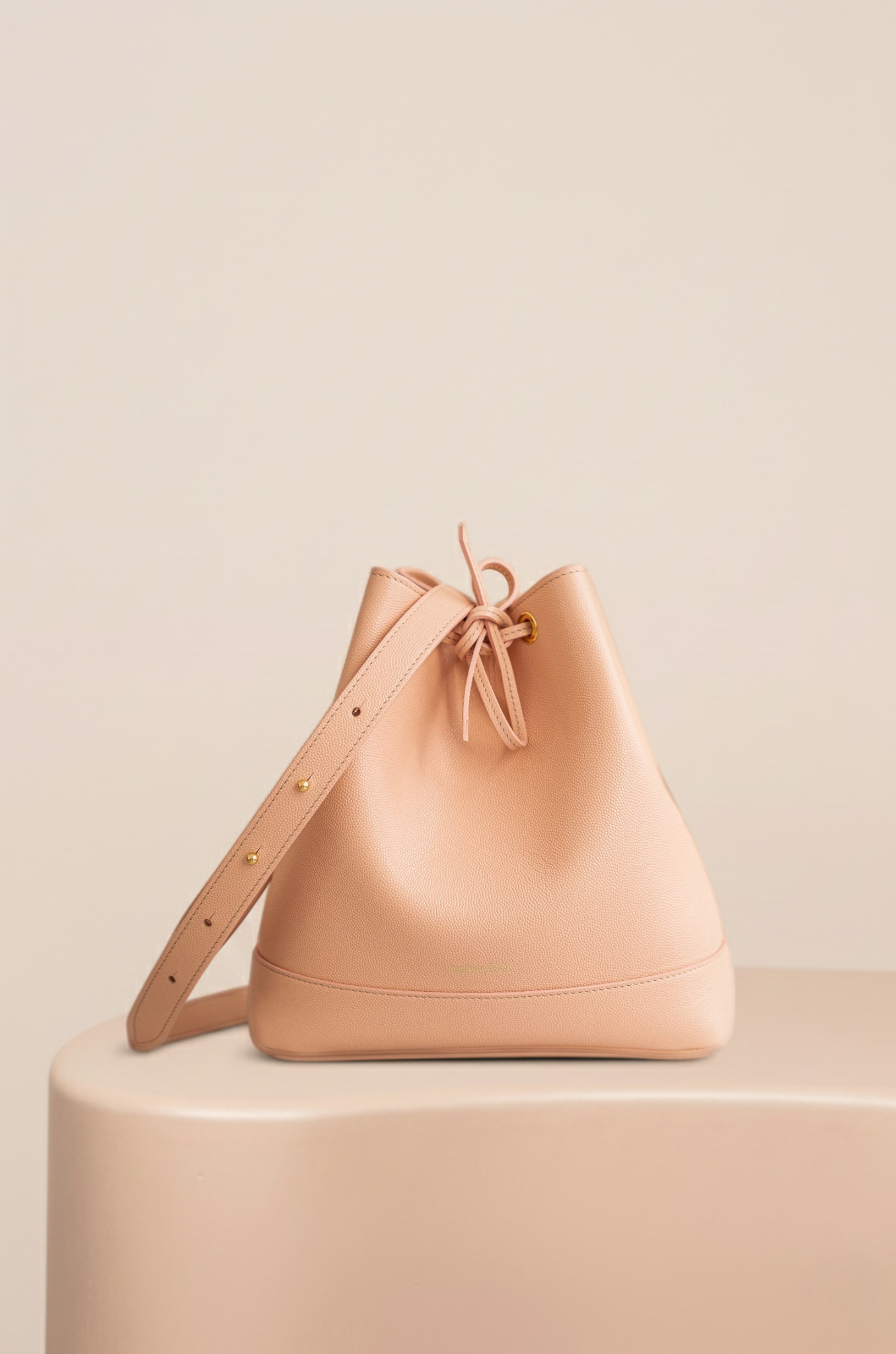 Cléome Fixed Shoulder Strap, Peach Caviar