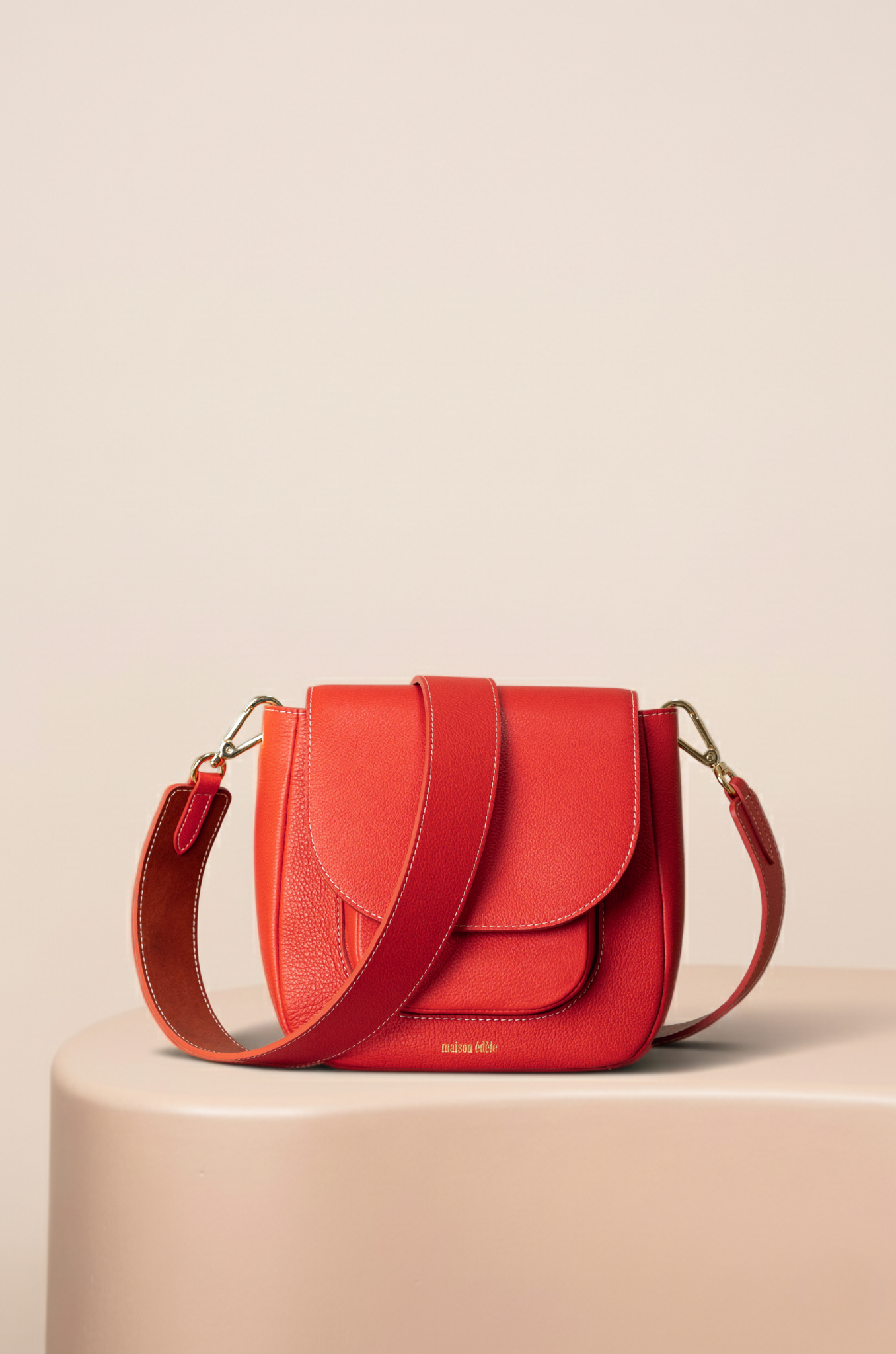 Rooibos Edèle, Rooibos and Camel Large Shoulder Bag