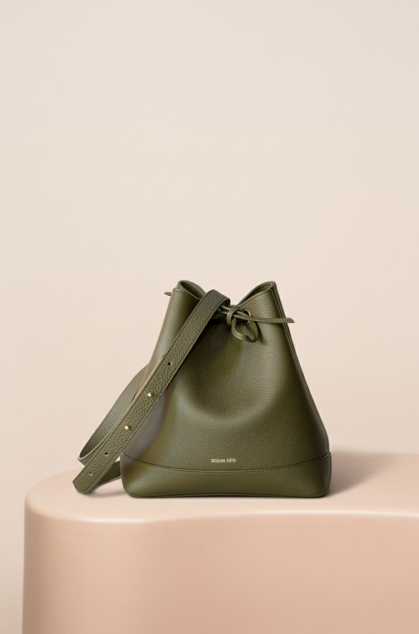 Cléome Fixed Shoulder Bag, Khaki