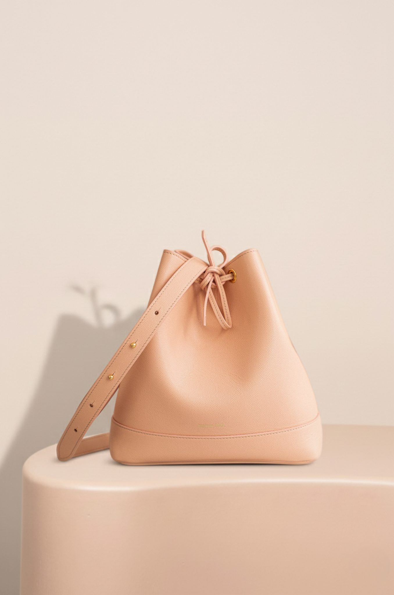 Cléome Fixed Shoulder Strap, Peach Caviar