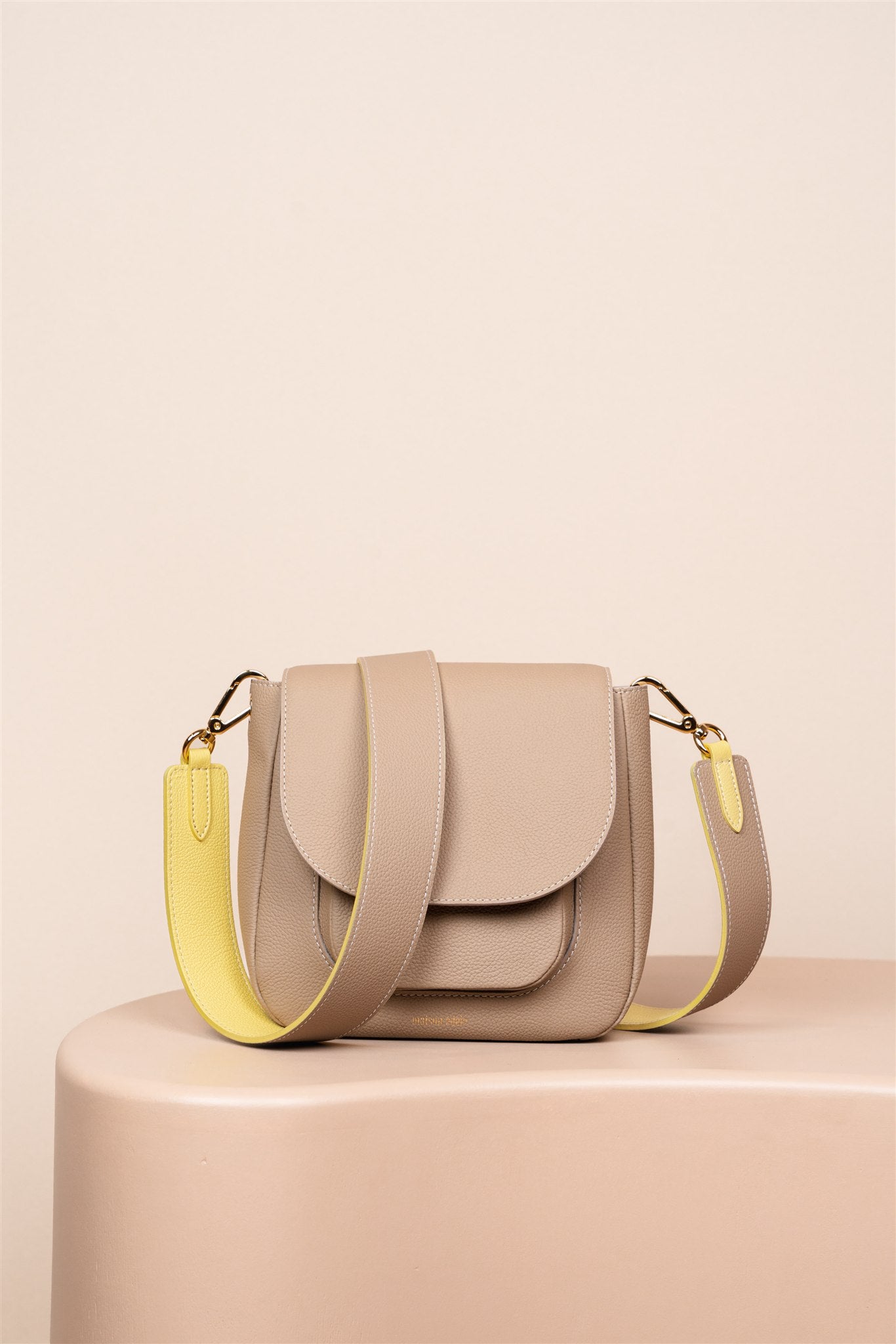 Édèle Mocha Glacé, Bandoulière Large Mocha Glacé et Mimosa