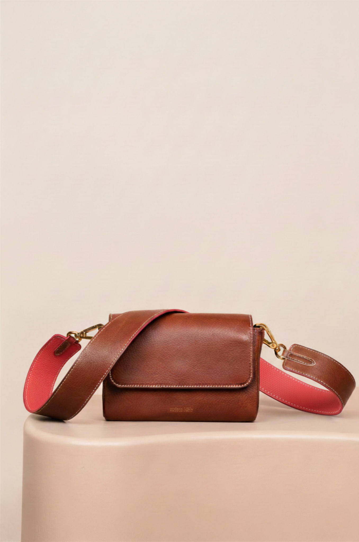 Iris Camel, Bandoulière Large Rooibos et Camel