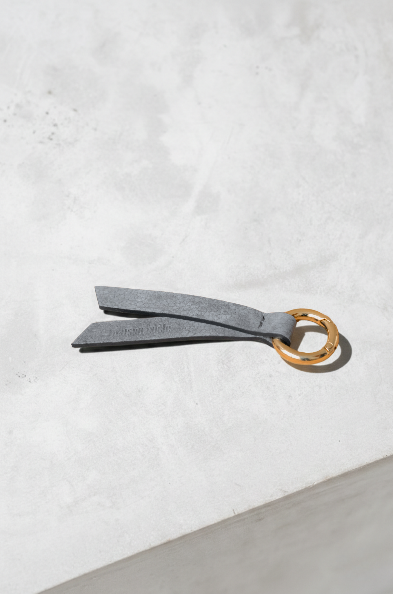 Keyring, Nubuck Grey