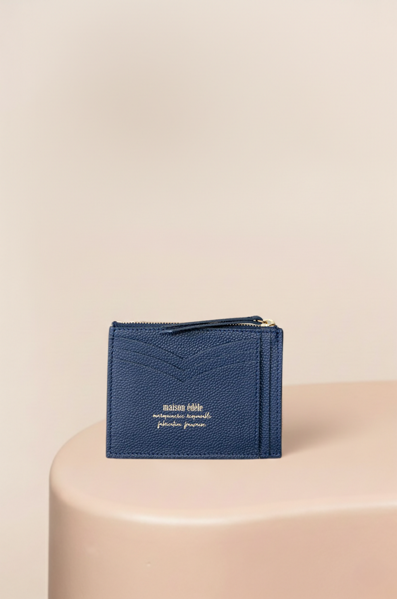 Zip Wallet, Navy Blue