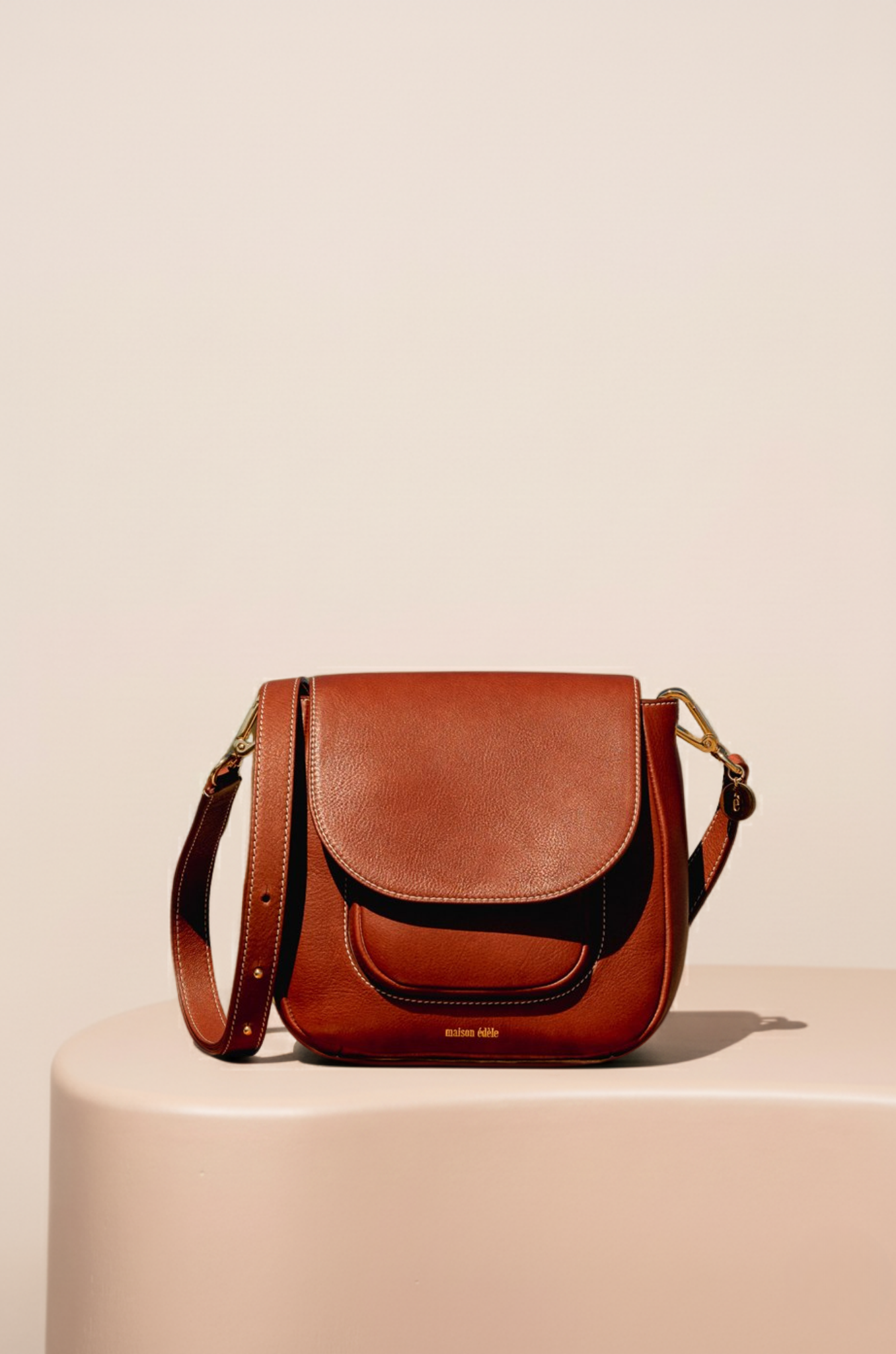 Camel Edèle, Thin Shoulder Strap, Camel